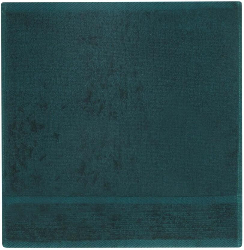 Colibri Capri Face Cloth Cotton Face Towel (Emerald Ink, 5.9 inch x 5.9 inch)
