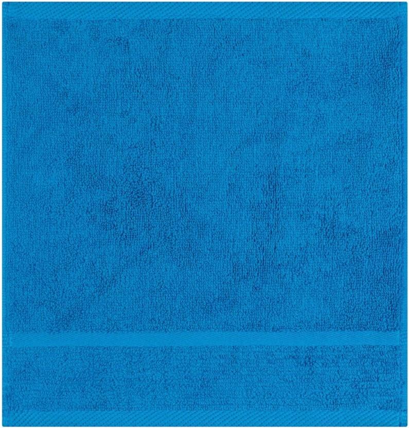 Colibri Capri Face Cloth Cotton Face Towel (Blue, 5.9 inch x 5.9 inch)