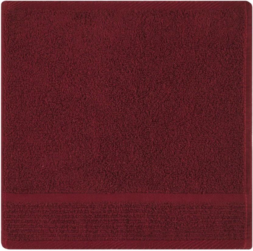 Colibri Capri Face Cloth Cotton Face Towel (Berry, 5.9 inch x 5.9 inch)
