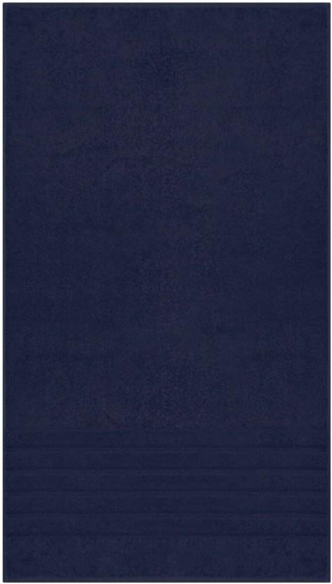Glodina Zero Twist Bath Cotton Bath Towel (Navy, 150 cm x 85 cm)