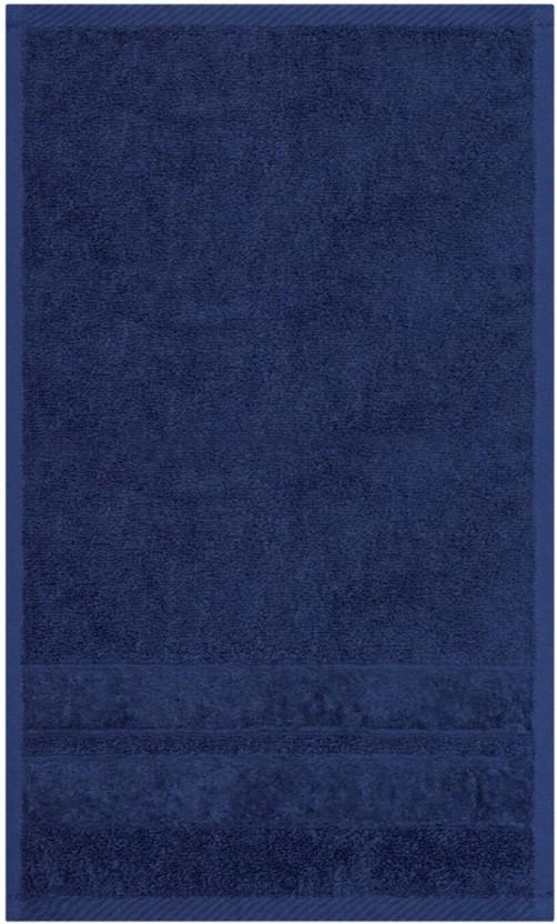 Glodina Zero Twist Guest Towel Cotton Guest Towel (Navy, 50 cm x 30 cm)