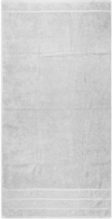 Colibri Capri Bath Towel Cotton Bath Towel (Silver, 17 inch x 9.2 inch)