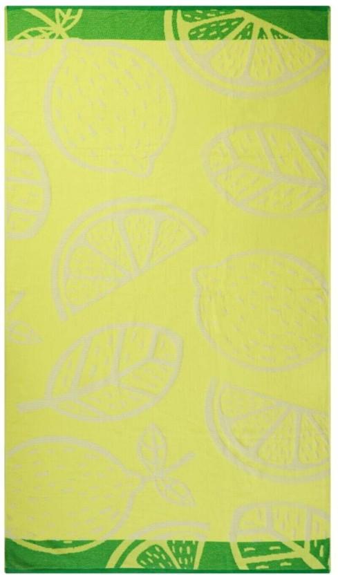 Home Living Sand Free Lemon Cotton Beach Towel (Multicolour, 180 cm x 100 cm)