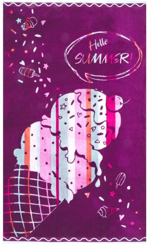 Colibri Velour Cool Gelato Cotton Beach Towel (Multicolour, 150 cm x 90 cm)