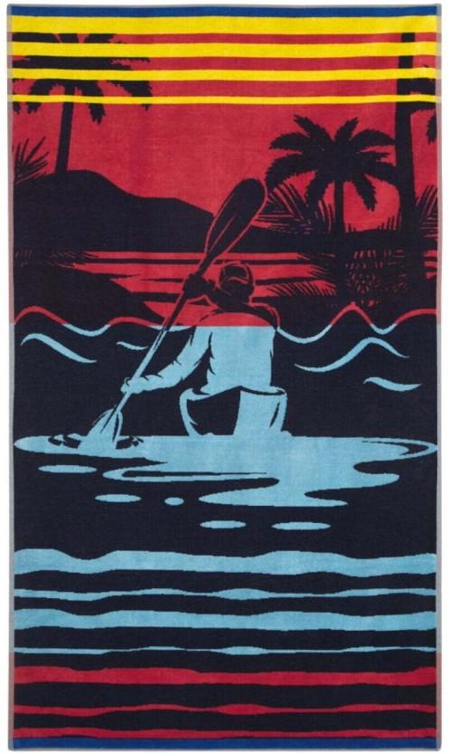 Colibri Velour Beach Towel Cotton Bath Towel (Multicolour, 14.8 inch x 8.5 inch)