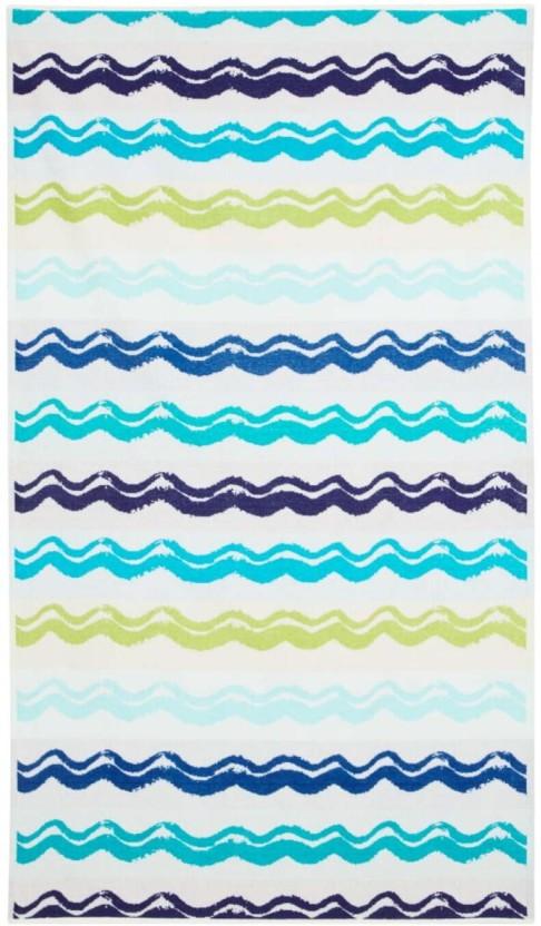 Colibri Velour Beach Towel Cotton Bath Towel (Multicolour, 14.8 inch x 8.5 inch)