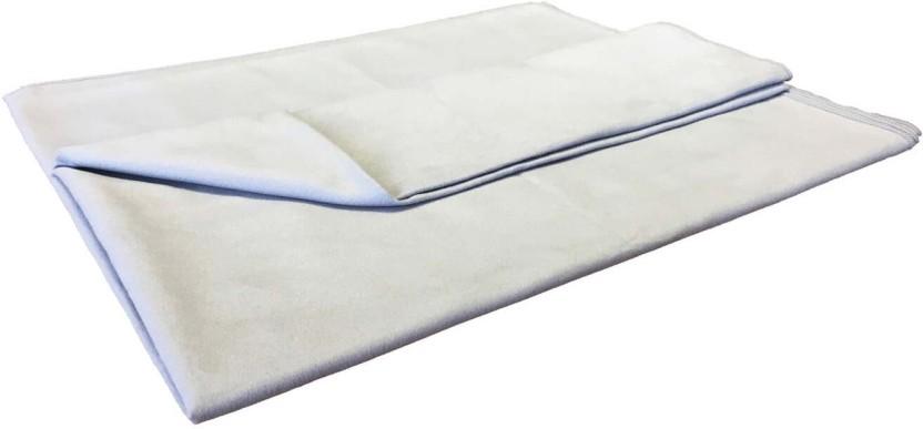 CAMP MASTER Travel Towel Microfiber Bath Towel (White, 85 cm x 160 cm)