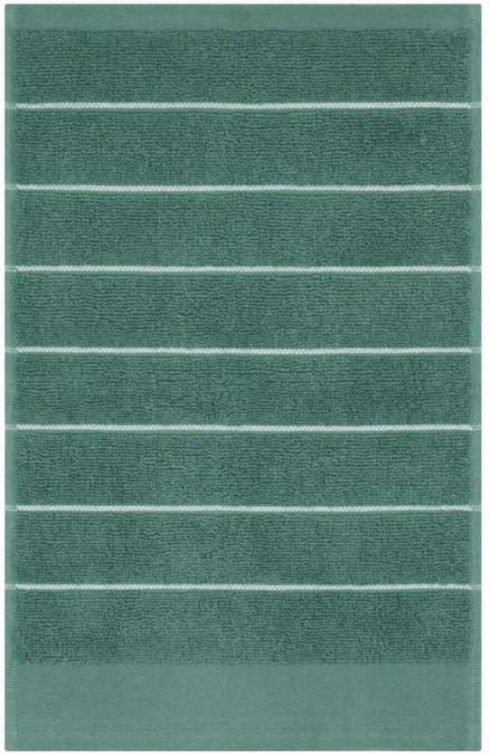 Home Living Ribbed Zero Twist Guest Towel Cotton Guest Towel (Beryl Green, 5.9 inch x 9.8 inch)