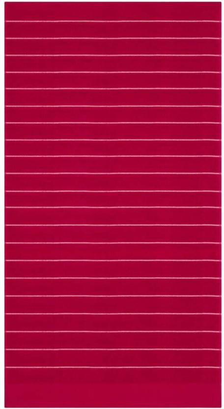 Home Living Ribbed Zero Twist Bath Towel Cotton Bath Towel (Magenta, 9.2 inch x 17 inch)