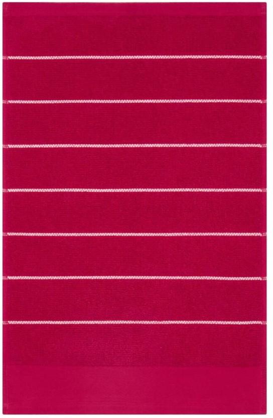 Home Living Ribbed Zero Twist Guest Towel Cotton Guest Towel (Magenta, 5.9 inch x 9.8 inch)