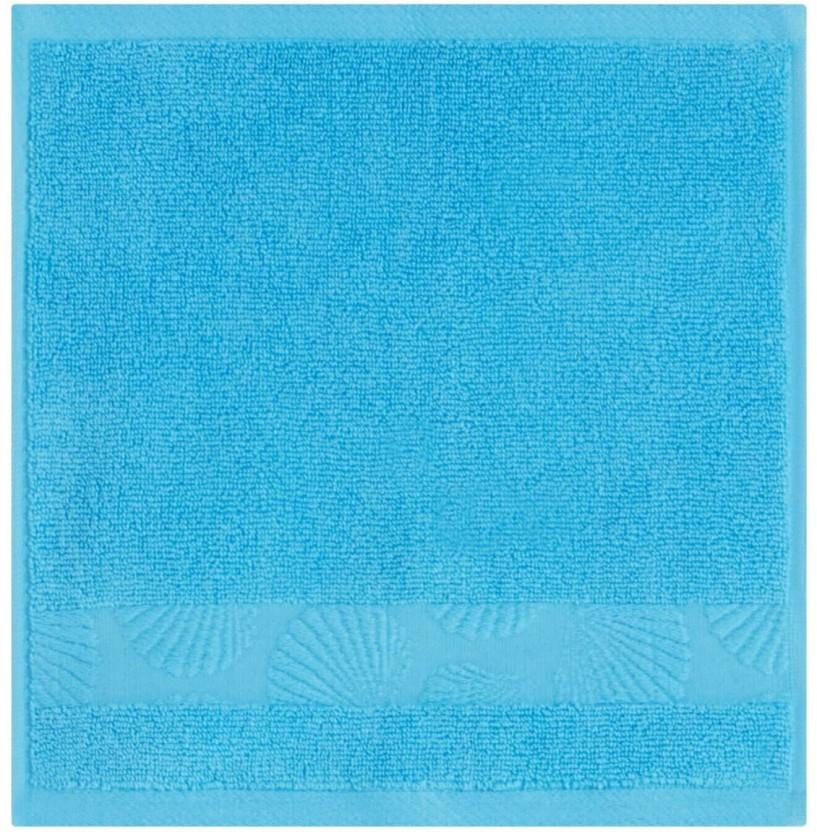 Home Living Cove Zero Twist Face Cloth Towel Cotton Face Towel (Sky Blue, 150 mm x 150 mm)
