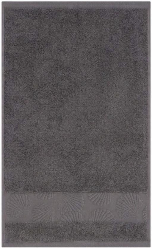 Home Living Cove Zero Twist Guest Towel Cotton Bath Towel (Slate Grey, 150 mm x 280 mm)