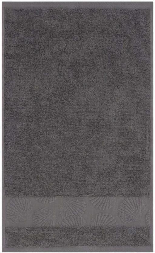 Home Living Cove Zero Twist Guest Towel Cotton Bath Towel (Slate Grey, 150 mm x 280 mm)