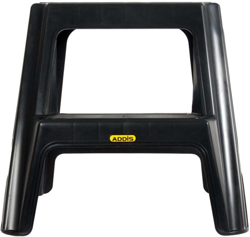 Addis 2-Step Stool (Black, Pre-assembled)