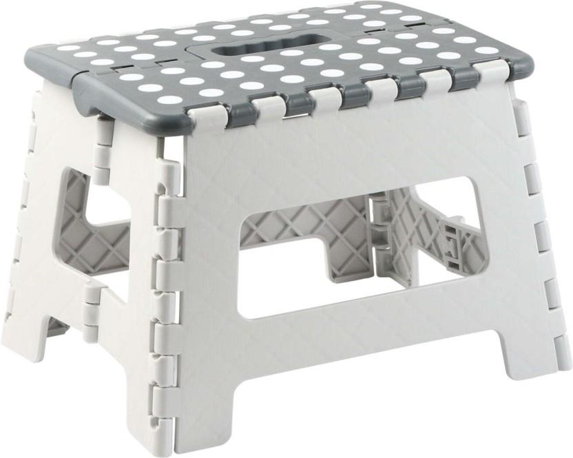 Addis Folding Step Stool (White, Pre-assembled)