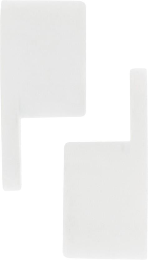 Rufflette White Rod Rail Bracket (10 cm x 5 cm) (Pack of 1)