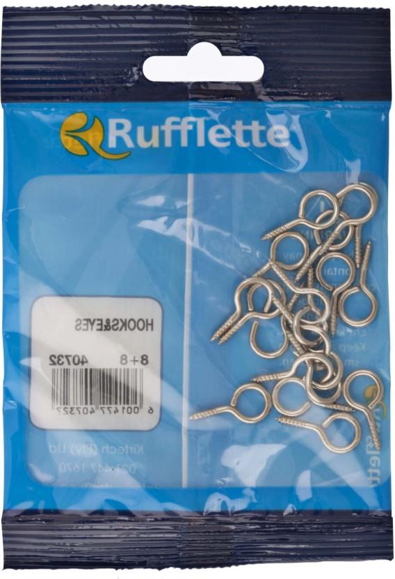 Rufflette Silver Curtain Hooks (10 cm x 1 cm) (Pack of 1)