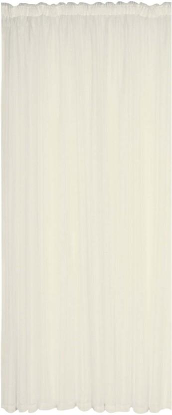 Design Collection 218 cm (7 ft) Polyester Transparent Window Curtain (Plain, Beige)
