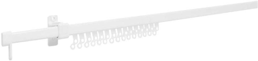 Rufflette White Curtain Rods (100 cm x 11 cm) (Pack of 1)
