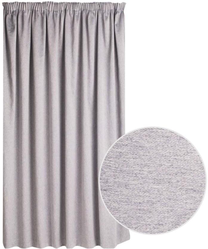 Classic Collection 230 cm (8 ft) Velvet Blackout Window Curtain (Solid, Grey)