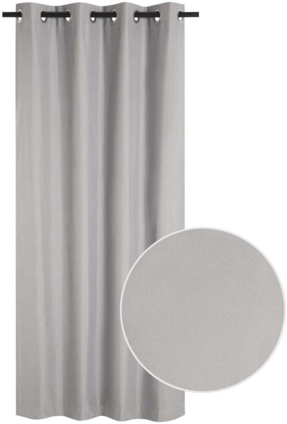 Republic Umbrella 140 cm (5 ft) Polyester Blackout Window Curtain (Solid, Grey)