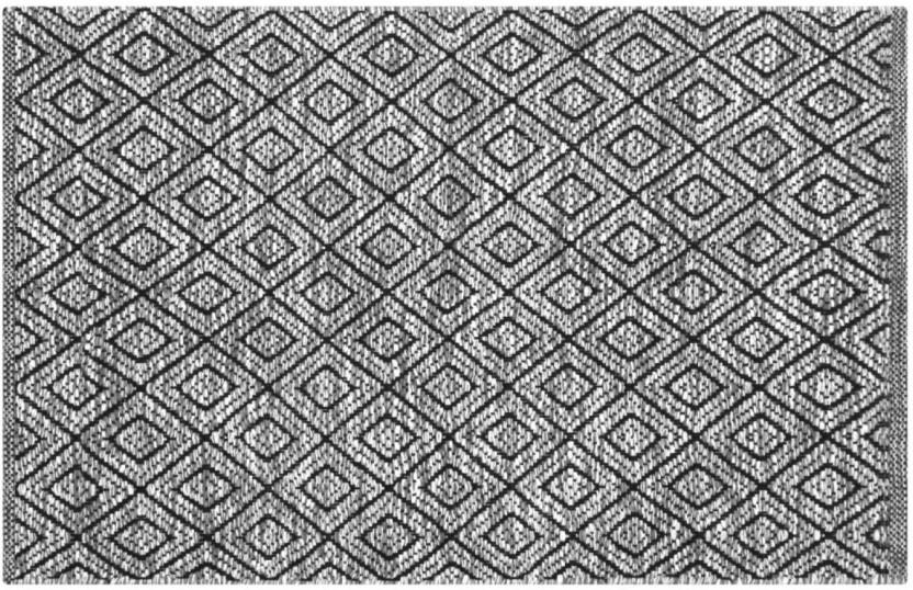 Home Living Cotton Rectangle Shape Carpet (60 cm x 45 cm, Multicolour)