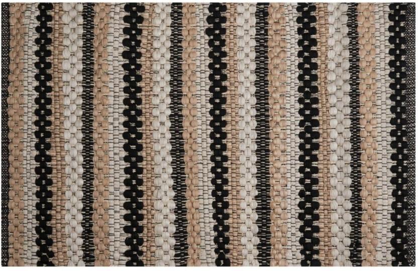Home Living Cotton Rectangle Shape Carpet (60 cm x 30 cm, Multicolour)