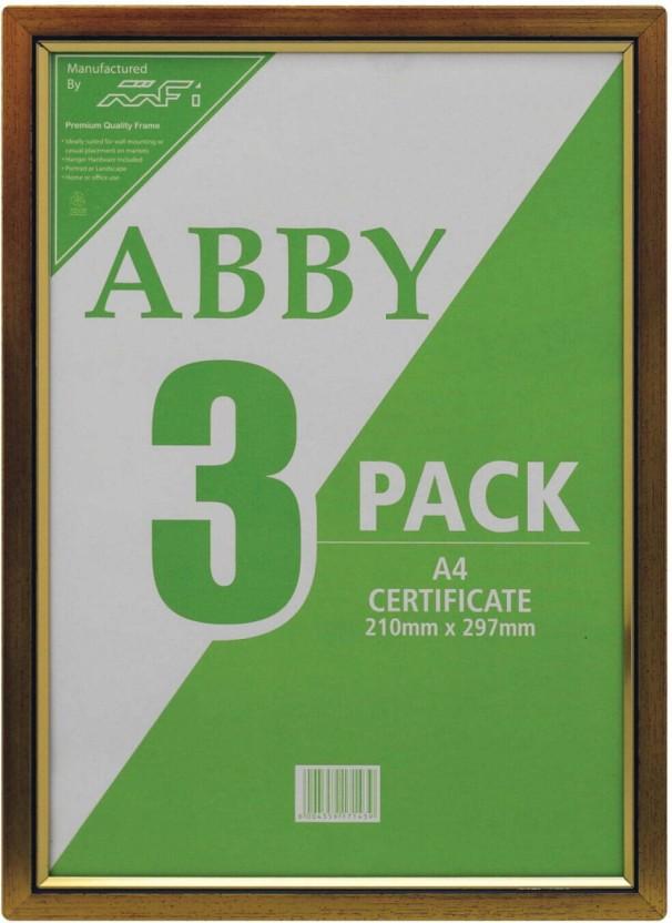 MFI Wood Wall Photo Frame (Gold, 1 Photo(s), 10 x 297Mm)
