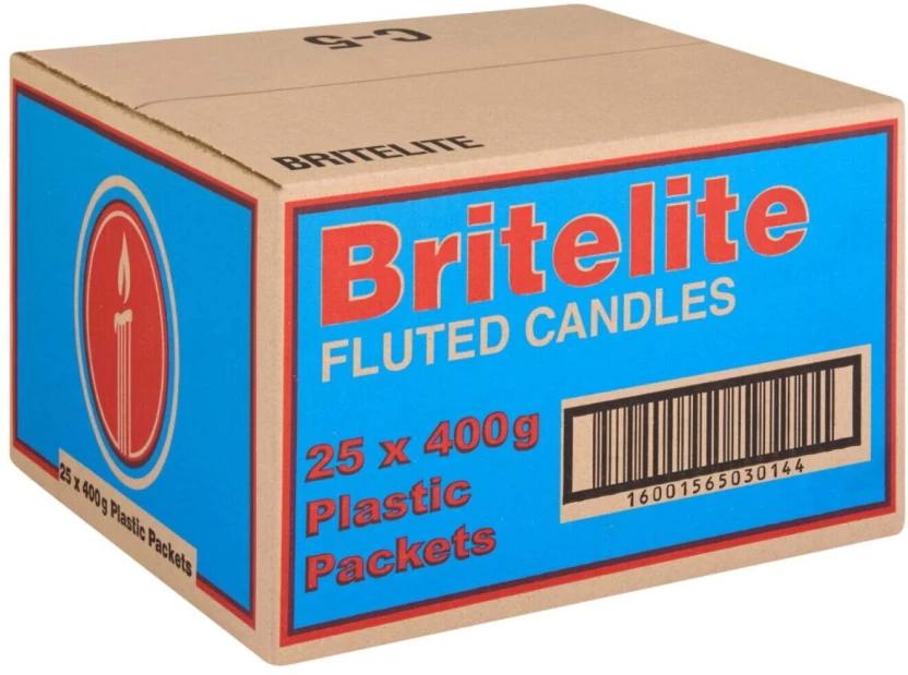 Britelite White Candles (White, Pack of 25)