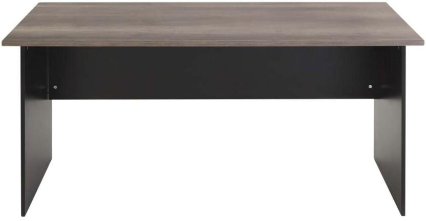1600 Desk Monument Oak Multipurpose Table (Finish Colour - Black, DIY(Do-It-Yourself))