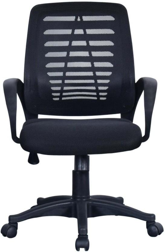 Koga Arc Mid Back Mid Back Chair (Black, DIY(Do-It-Yourself))