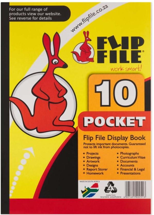 Flip File Polyethylene (Set of 1, Yellow)
