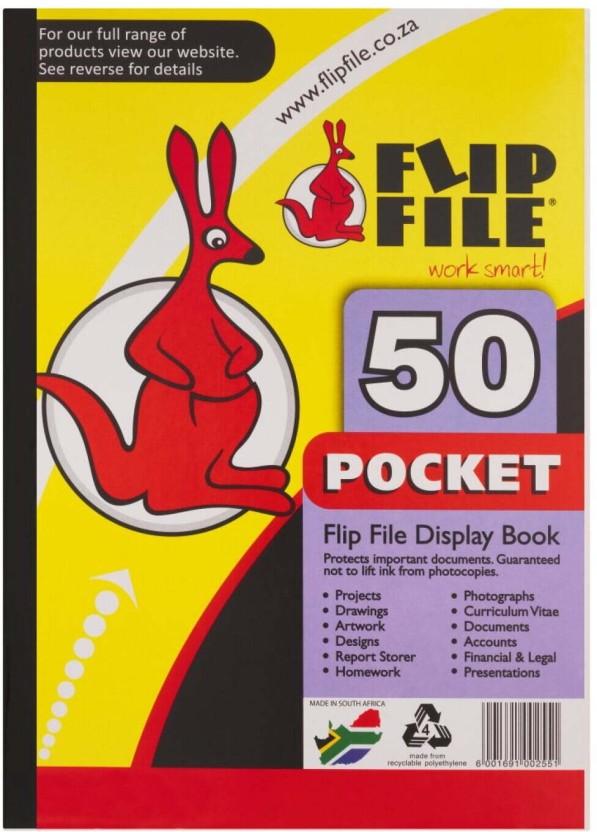 Flip File Polypropylene (Set of 1, Blue)