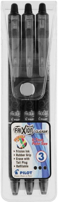 Pilot Feixion Ball Pen (Pack of 3, Black)