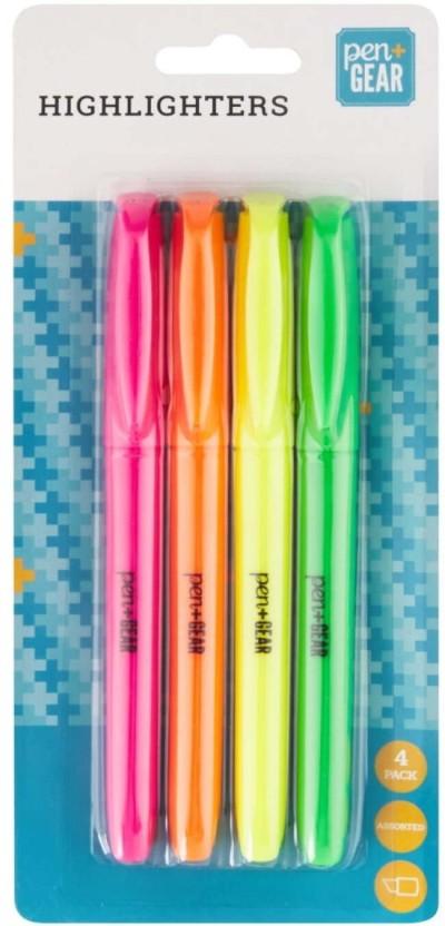 Pen + Gear Highlighters (Multicolour)