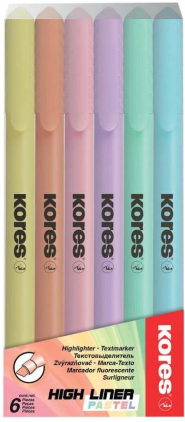 Kores Fine Highlighters Pastel (Multicolour)