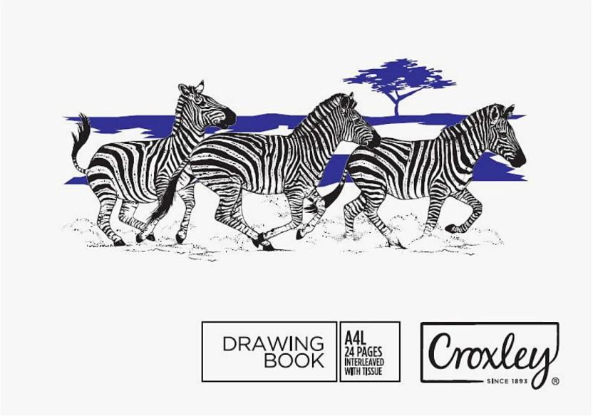 Croxley Drawing Book A4 Diary Unruled (White)