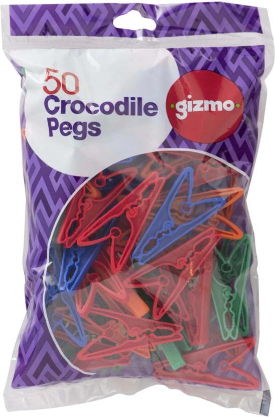 Gizmo 50 Plastic Binder Clip (50, Multicolour)