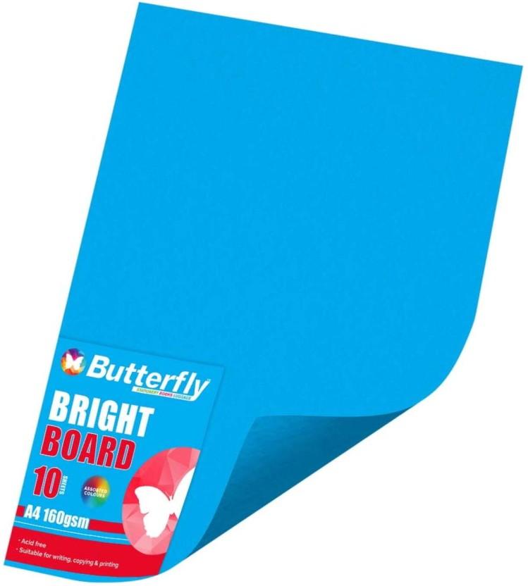 Butterfly A4 160 gsm Bond Paper (Set of 1, Blue)