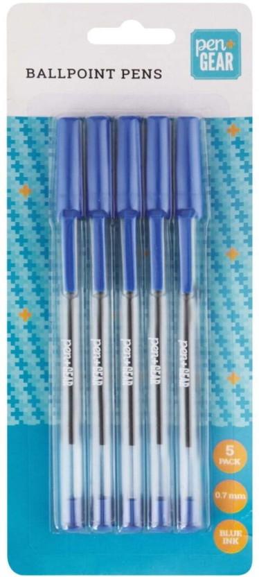 Pen + Gear Capped Ball Pen (Pack of 5, Blue)