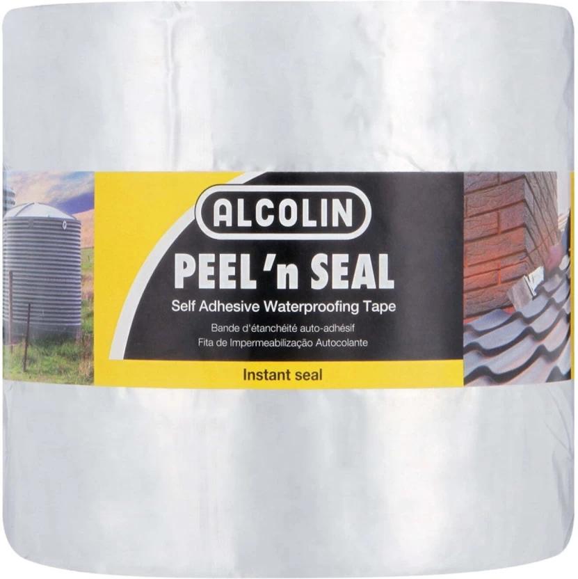 Alcolin Peel 'N Seal Waterproofing Tape Dispenser Self Adhesive (Manual) (Set of 1, Silver)