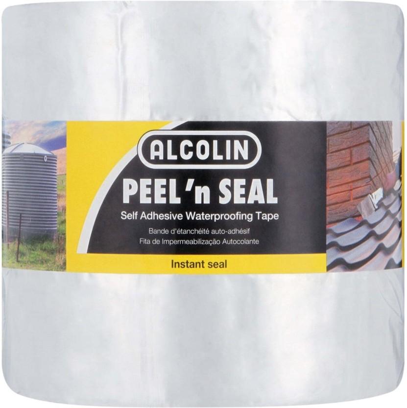 Alcolin Peel 'N Seal Waterproofing Tape Dispenser Self Adhesive (Manual) (Set of 1, Silver)