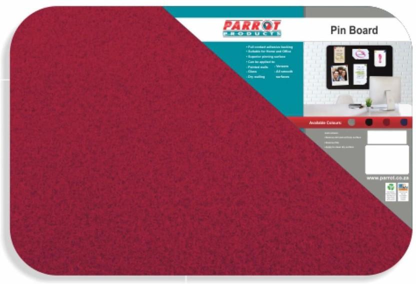 Parrot No Frame Pin Cork Board (Red)