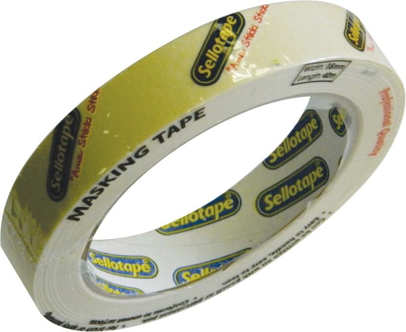 Sellotape Masking Tape Masking Hand-held Adhesive Tape Tape (Manual) (Set of 1, Yellow)
