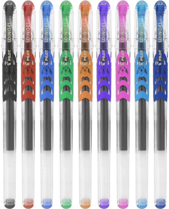 Pilot Wingel Gel Pen (Pack of 7, Multicolor)