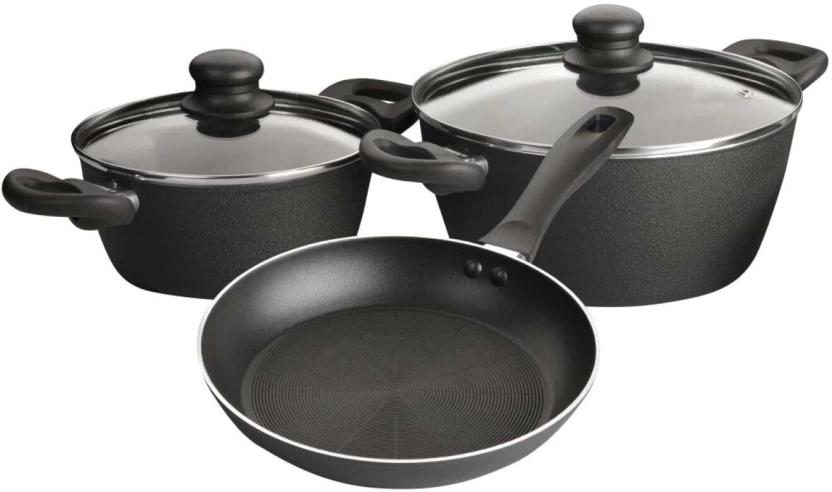 Bauer 5 Piece | Apex Non Stick PTFE (Non-stick) Cookware Set (1 - Piece)