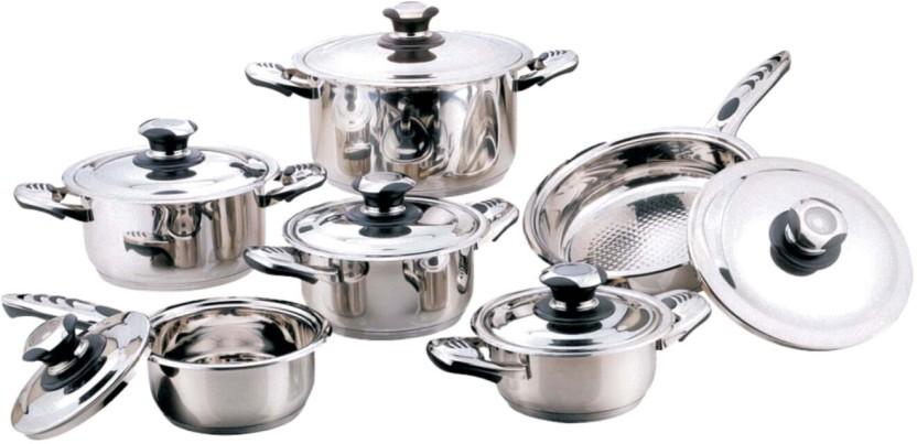 Tissolli 12-Piece | Stainless Steel Stainless Steel Cookware Set (1 - Piece)