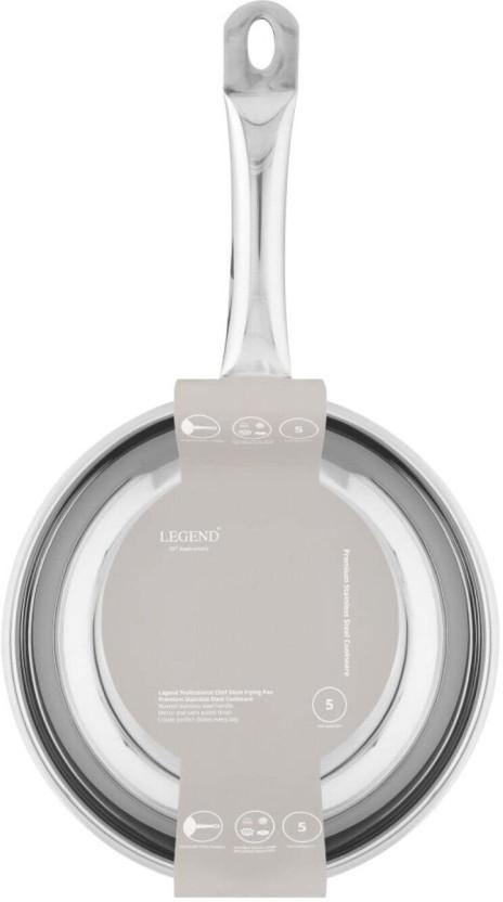 Legend Prof Chef Frying Pan Pan 1.9 L capacity 24 cm diameter (Stainless Steel, Aluminium, Iron, Induction Bottom)