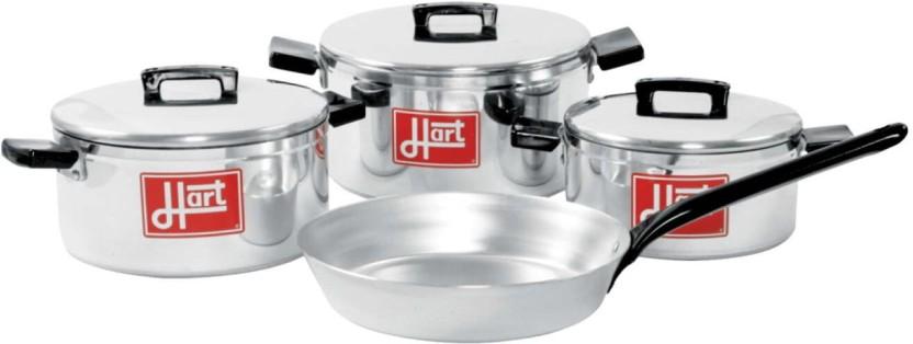 Hart 6-Piece | Aluminium with Plus Free Frying Pan Aluminium Cookware Set (1 - Piece)