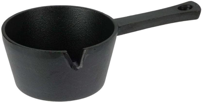 Excellent Houseware Tapas Dish Cast Iron Pan 1.8 L capacity 15 cm diameter (Cast Iron, Non-stick, Induction Bottom)